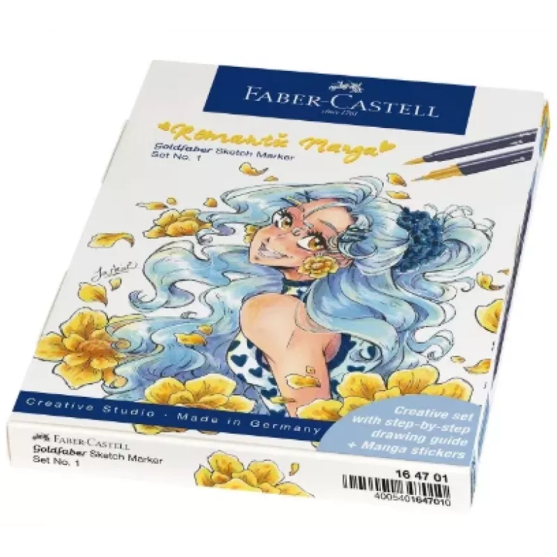 Faber-Castell Goldfaber Sketch marker set Romantic Manga (6 alcoholmarkers met dubbele punt) 164701