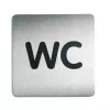 DURABLE PICTO WC pictogram-schild 150x150 mm zelfklevend acryl 495723