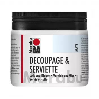 Marabu servettenlak & lijm, mat, 500 ml, kleurloos, blik - 1 stuk 11400075843