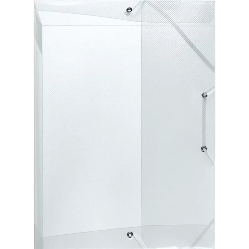 HERLITZ documentenbox DIN A4, polypropyleen, transparant, 40 mm rug, 250 x 40 x 330 mm 1948678