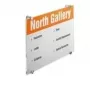 DURABLE CRYSTAL SIGN A3 staand deurbordje, transparant acrylglas, schroefmontage, 1 set 482619
