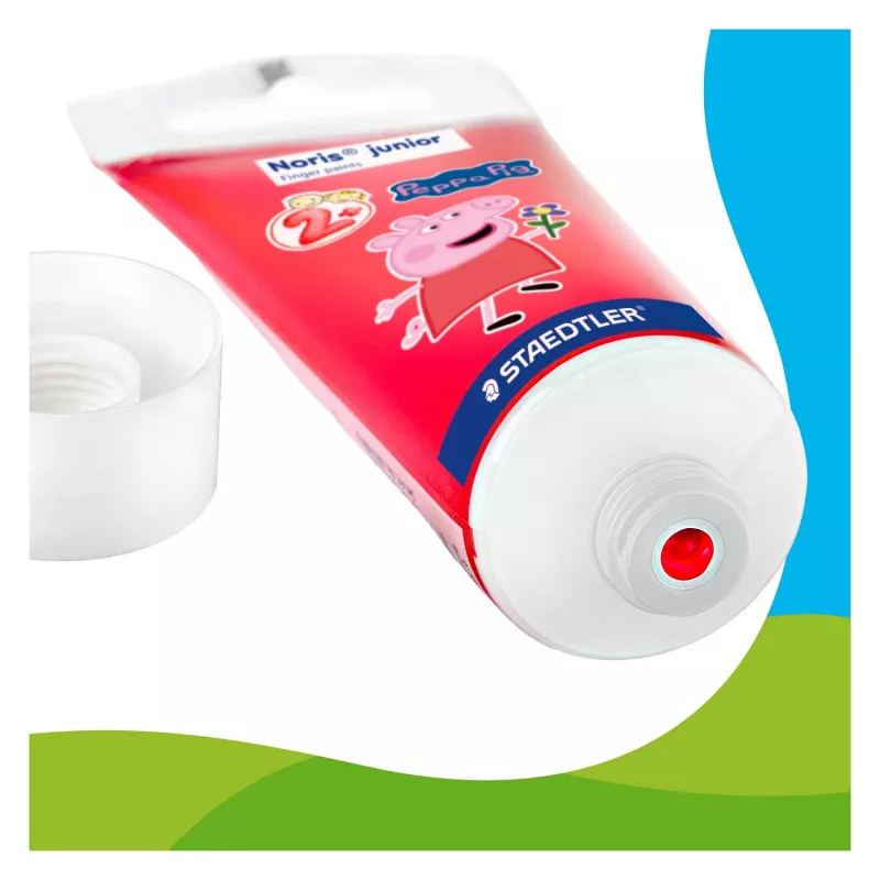 STAEDTLER Noris junior Peppa Pig vingerverf, 4 x 150 ml, vanaf 2 jaar 8814 L1