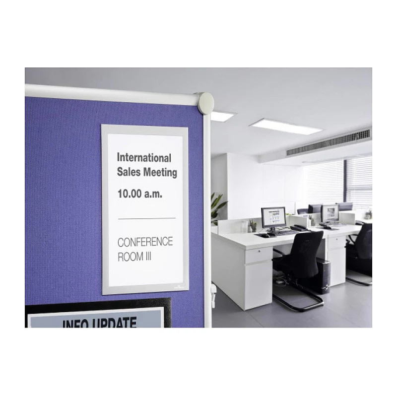 DURABLE DURAFRAME GRIP A4 informatieframe, zelfklevend, zwart, 1 stuk 496823