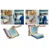 DURABLE VARIO PRO 10 A4 zichttafelsysteem tafelstandaard, 10 tafels, grijs/zwart 557900