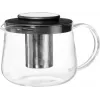 Ritzenhoff & Breker Yucca theepot 1,5 L zwart/transparant 156713