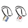 DURABLE 820758 transparante ID-kaarthouders met clip en pin, 10 stuks