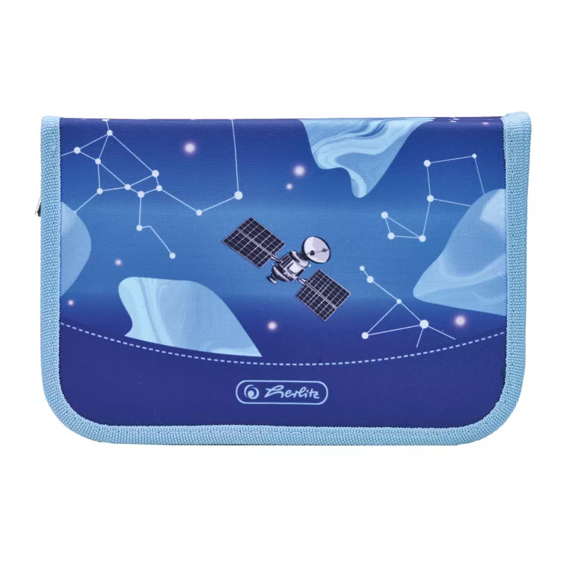 herlitz Cosmic Explorer etui, 31 delen, polyester, 205 x 140 x 38 mm, 2 kleppen, ruimte-design 400197095