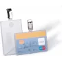 DURABLE ID-kaarthouder met clip voor 1 kaart, transparant, 25 stuks (811319)