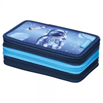 Herlitz TriCase Cosmic Explorer 31-delige etui, polyester, 3 vakken, 3 ritsen 400197093