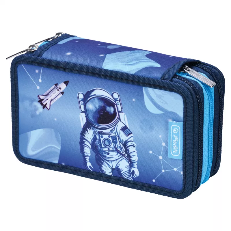 Herlitz TriCase Cosmic Explorer 31-delige etui, polyester, 3 vakken, 3 ritsen 400197093