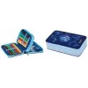 HERLITZ Dolphin Ride dubbelvak etui, 23-delig gevuld, rits, gekleurde binnenvoering 400205858