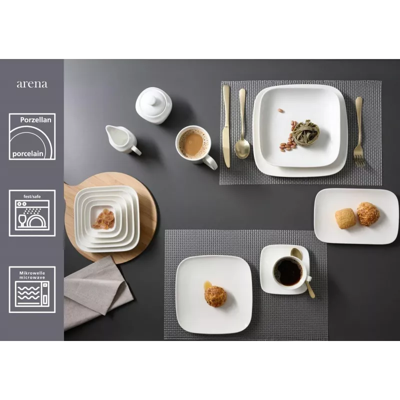 Ritzenhoff & Breker ARENA dessertborden 210 mm porselein, 6-delige set 583748