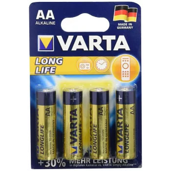 VARTA Longlife AA alkaline-batterij 1,5V 2750mAh 4 stuks (04106110414)