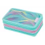 Herlitz TriCase Minty Love etui, 31-delig, polyester, drie vakken, 3 ritsen 400205914