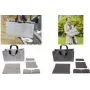 SIGEL BAB02 Desk Sharing Bag Basic L, donkergrijs, 5-delig set