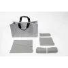 SIGEL BAB01 Desk Sharing Bag Basic L, lichtgrijs, 5-pack