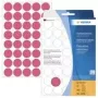 HERMA 2256 permanent hechtende ronde etiketten lichtrood 19 mm, 960 etiketten (24 vellen x 40)