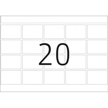 HERMA DP1 etiketten 22x32 mm wit mat papier 5000 etiketten (2920)