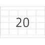 HERMA DP1 etiketten 22x32 mm wit mat papier 5000 etiketten (2920)
