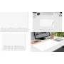 SIGEL bureaubladonderlegger puntraster 2026/2027/2028 wit/zwart papier 30 vellen (H6301)