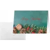 SIGEL DS642 Green Christmas A6 liggend vouwkaart, 250 g/m² wit karton, inkjet/laser/kopieerapparaat, 5 kaarten met enveloppen