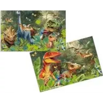 HERMA 3 bureauonderleggers van karton Dino World - 3-pack (19743)