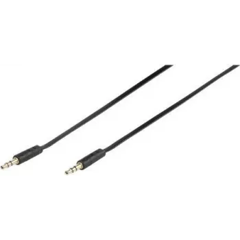 Vivanco 46/10 03FG audio-verbindingskabel 3,5mm jack naar 3,5mm jack 0,3m zwart 46130