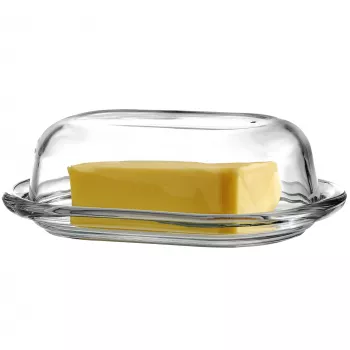 Ritzenhoff & Breker STYLE glazen botervloot met deksel 190x130x70 mm 812022