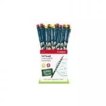 STABILO EASYgraph HB grafietpotlood, blauw, 36 stuks kartonnen display F44292