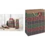 SIGEL GT044 kerstcadeautas met uitsparing, klein, bruin kraftkarton 157 g/m², 1 stuk