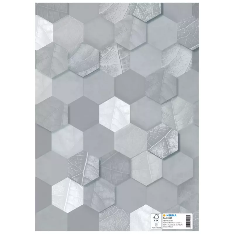 HERMA schriftbeschermer X schriftomslag, DIN A4, grijs, 10 stuks 20090