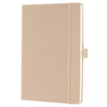SIGEL Conceptum notitieboek A5 geruit beige hardcover met Softwave-structuur CO650