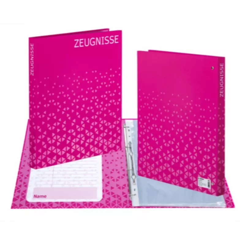 HERMA certificaat-ringband A4 roze karton 2 O-ringen 25 mm rug 35 mm 20173