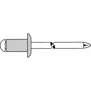 GESIPA blindklinknagel bolkop 3 x 7 mm aluminium/staal 500 stuks (6300146)
