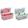 allit McPlus Clear 16 opbergbox, polypropyleen, transparant met rode sluitingen 416411