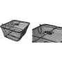FISCHER PLUS Safe fietsachterkorf, fijnmazig staaldraad, zwart, 24 L, 10 kg 50655