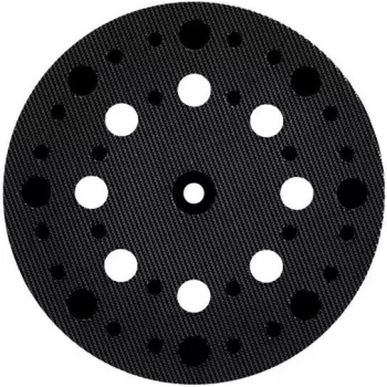 Metabo 630261000 steunschijf 125 mm diameter, middelhard, M8-schroefdraad, klittenband, 8 stofafzuiggaten