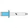 GESIPA blindklinknagel roestvrij staal A2 3x6 mm platte bolkop klembereik 1-3 mm (6330134)