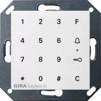 GIRA 260503 wip met lichtsymbool voor System 55, reinwit
