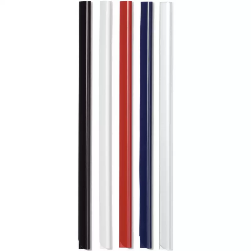 DURABLE Klemrails A4 3 mm, verpakking van 50, zwart 293001