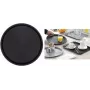 Esmeyer OHIO rond dienblad, zwart kunststof, gerubberd antislip oppervlak, 35 cm 307-016