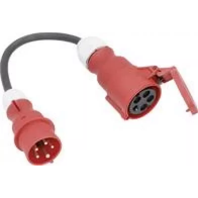 AS Schwabe 61376 stroomadapterkabel 16 A zwart 0,3 m