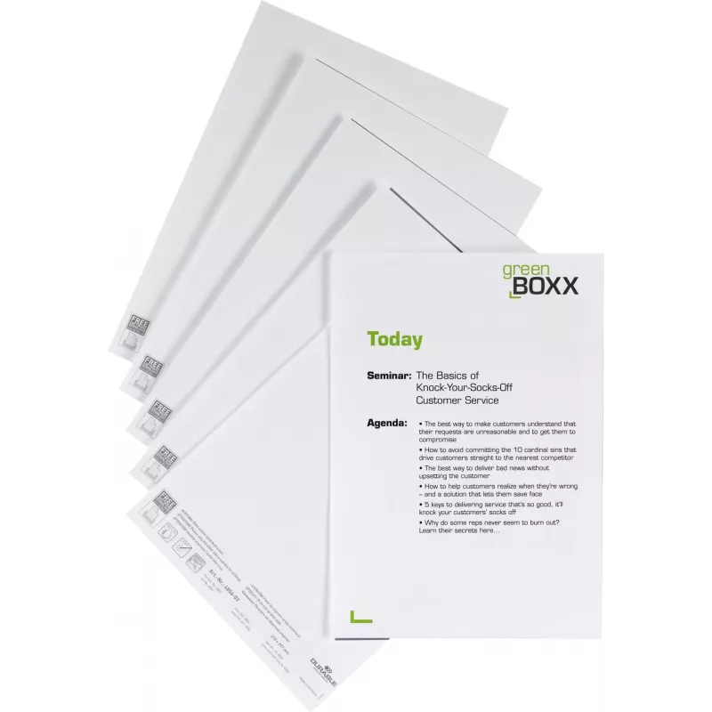 DURABLE insteeketiketten A4 210 x 297 mm, 10 vellen, wit, karton 170 g/m², laser/inkjet 485602