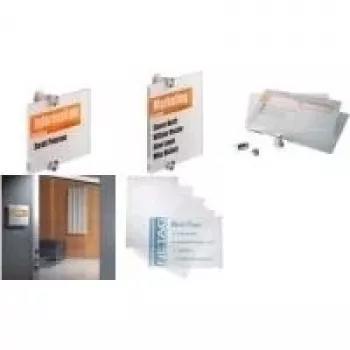 DURABLE CRYSTAL SIGN A3 reservevellen voor deurschildjes, 10 vellen, transparant 483619