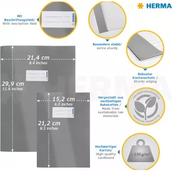 HERMA A4 heftomslag karton bruin 19754