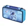Herlitz dubbele etui Cosmic Explorer, 23 delen, 2 ritsen, gekleurde binnenvoering 400197545