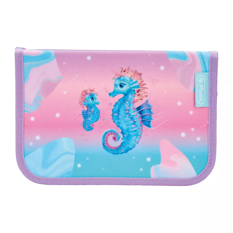 Herlitz Ocean Lights gevulde etui, 31 delen, polyester, 205 x 140 x 38 mm, 2 kleppen 400197090