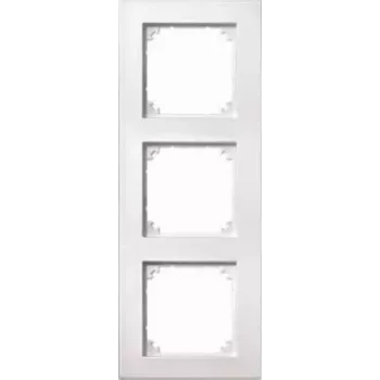 Merten System M 3-voudig afdekraam, actiefwit glanzend, inbouw 488319