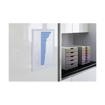 DURABLE DURAFRAME A4 zelfklevend informatieframe, zilver, 2-pack 487202