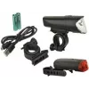 FISCHER fiets LED-verlichtingsset 40/20/10 lux, StVZO-goedgekeurd, zwart (85346)